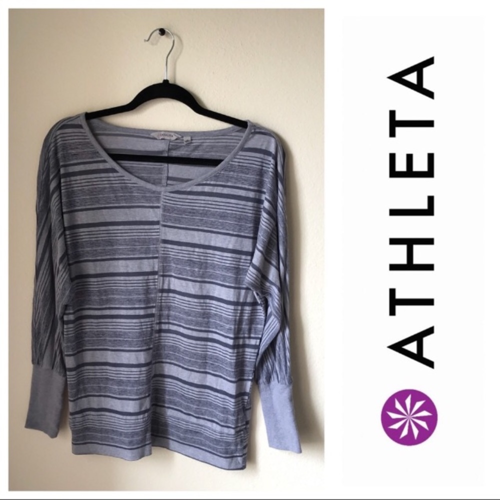 Athleta Loose Fit Batwing Lightweight LS Top, M